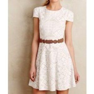 NWT 4.Collective Bruxelles Cap-Sleeve Lace Dress, Sz 4